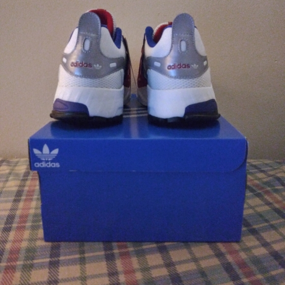 NEW EQT Gazelle J "White Scarlet Royal" Size 7 - Picture 3 of 6